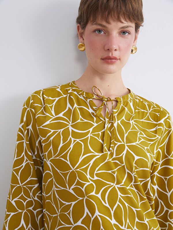 Moudda LC Waikiki - Chemise tissée imprimée cv à manches longues pour Femmes - Tunisie 3