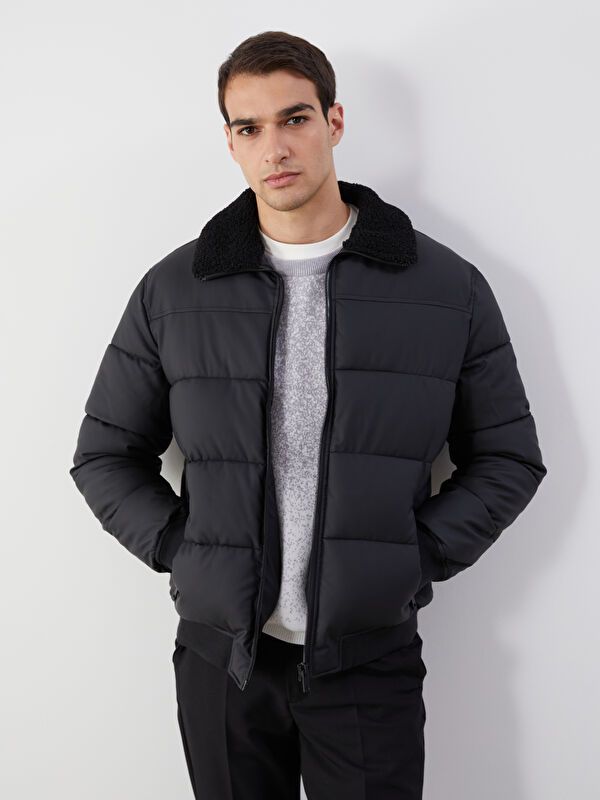 Moudda LC Waikiki - Manteau PU lourd Homme Noir - Tunisie 2