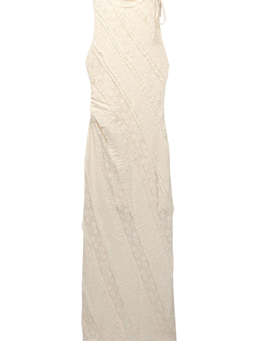 Moudda PULL & BEAR - Robe Midi Dentelle - Écru - Tunisie 1