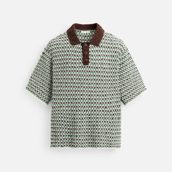 Moudda ZARA - Polo Manches Courtes - Jacquard & Boutons (Calor) - Tunisie 1