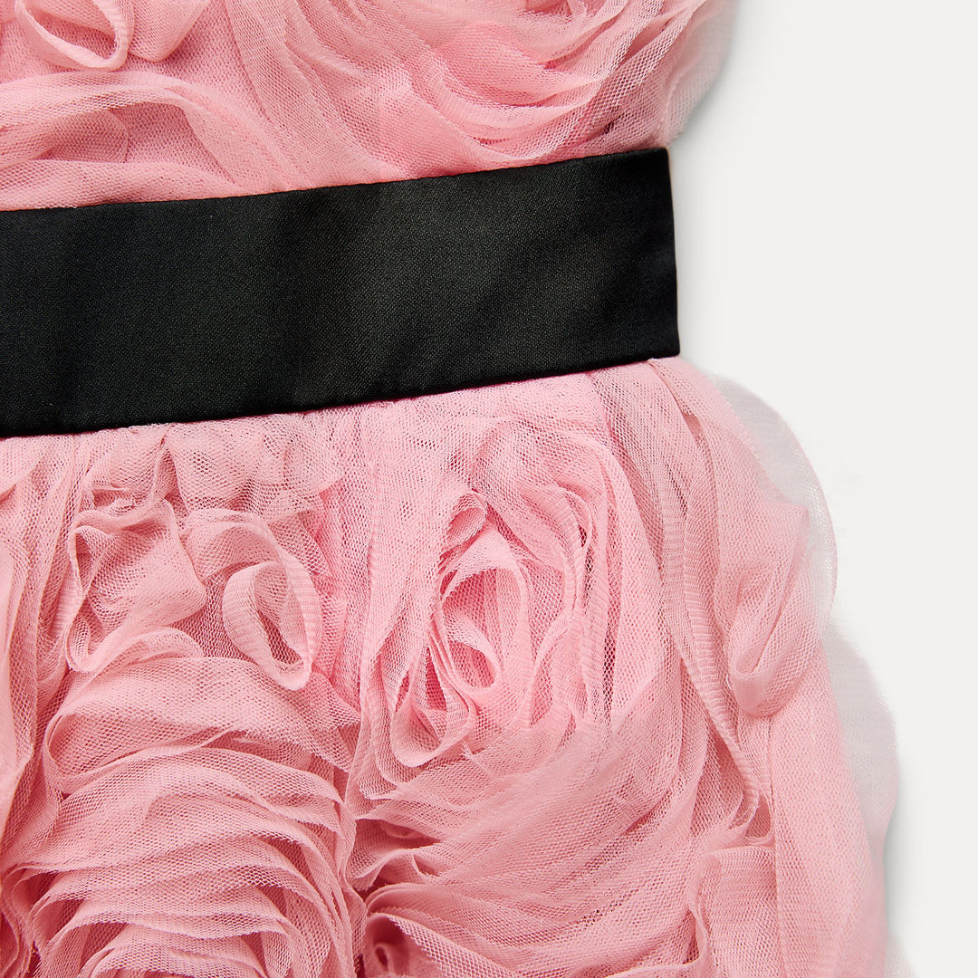 Moudda ZARA - Robe courte fines bretelles fantaisie fleurs 3D - Tunisie 2