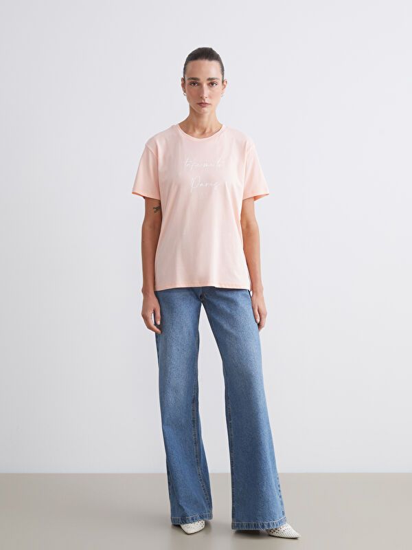 Moudda LC Waikiki - Body jersey manches courtes Femme Pêche - Tunisie 2