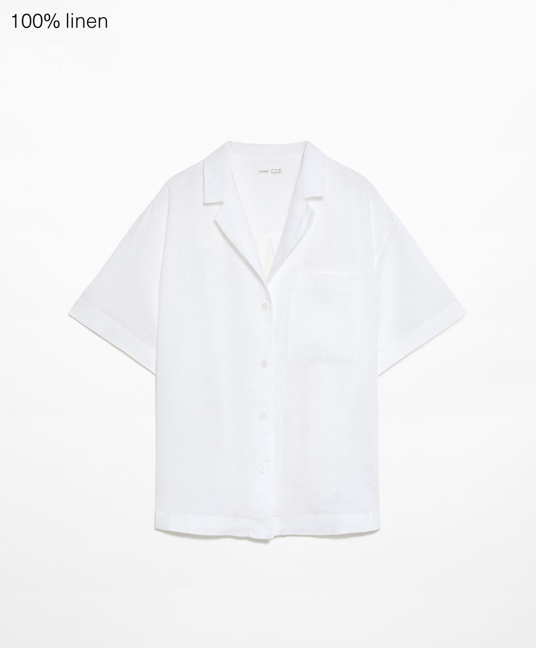 Moudda Oysho - Chemise 100% Lin à Revers - Tunisie 1