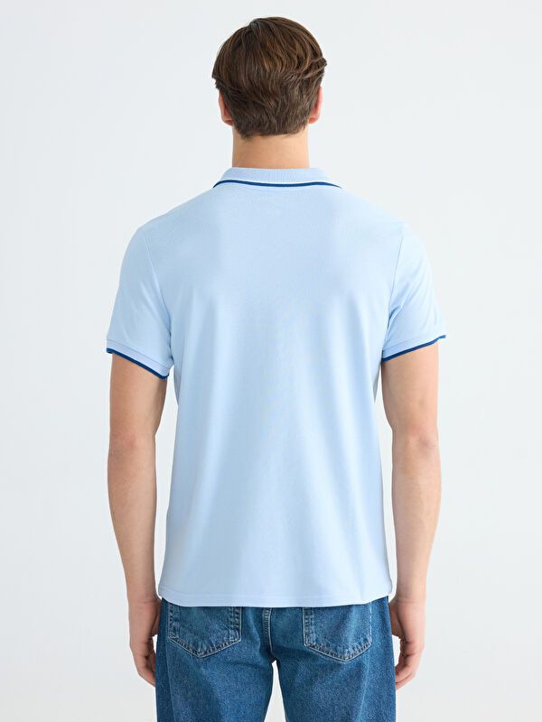 Moudda LC Waikiki - T-shirt col polo basique manches courtes en jersey pour Homme - Tunisie 4