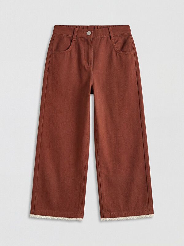 Moudda LC Waikiki - Pantalon en tissu pour Fille couleur Marron clair - Tunisie 1