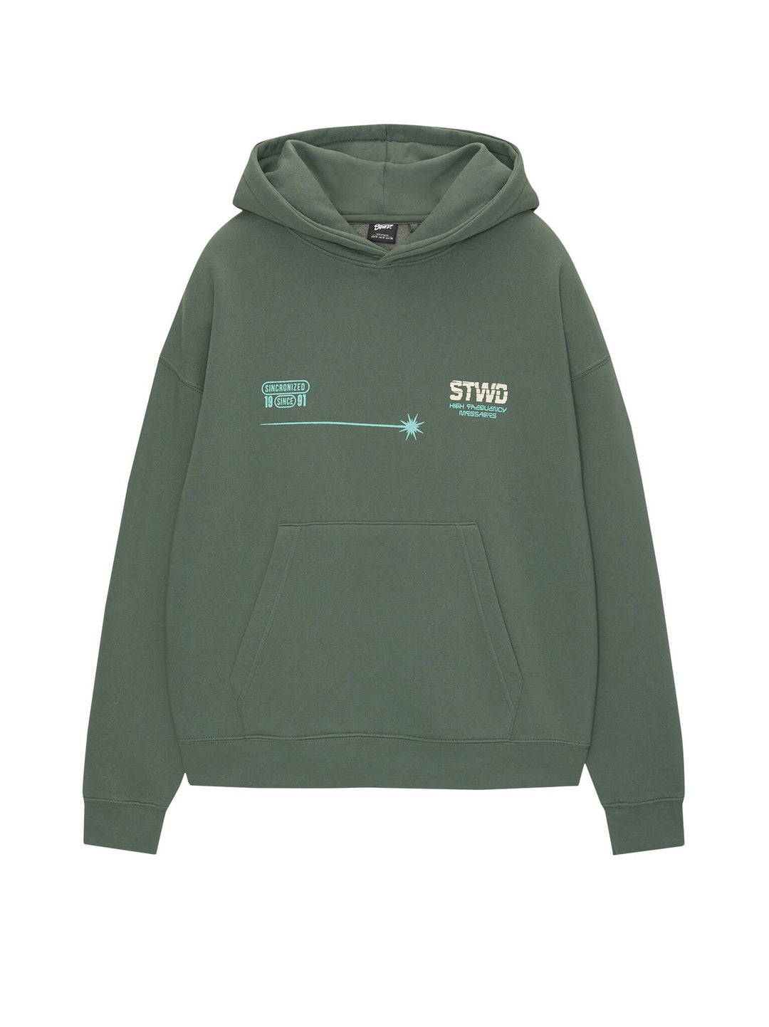 Moudda PULL & BEAR - Sweat Capuche Lavé - High Frequency Messages - Tunisie 1