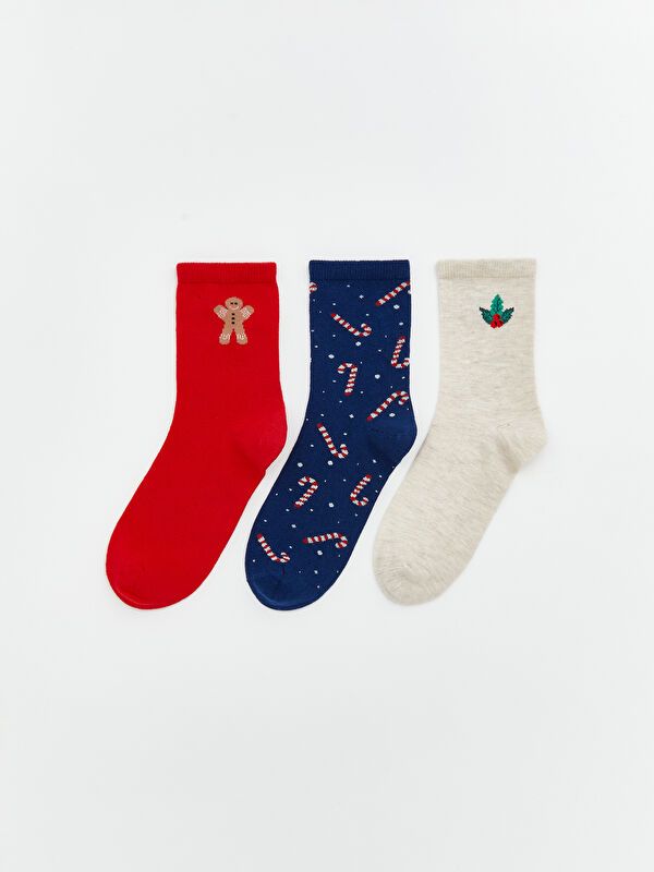 Moudda LC Waikiki - Chaussettes cheville couleur Rouge pour femmes - Tunisie 2