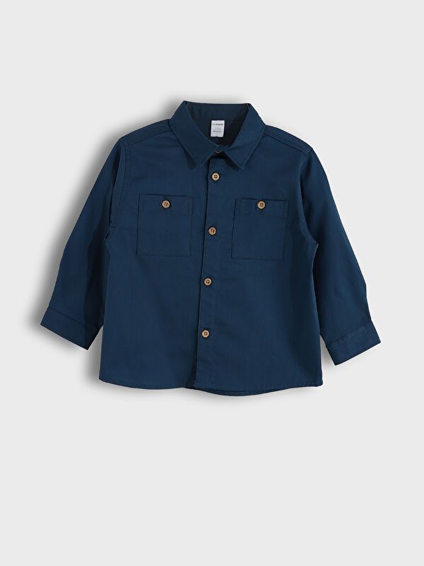 Moudda LC Waikiki - Chemise tissée manches longues Garçon Pétrole noir - Tunisie 1