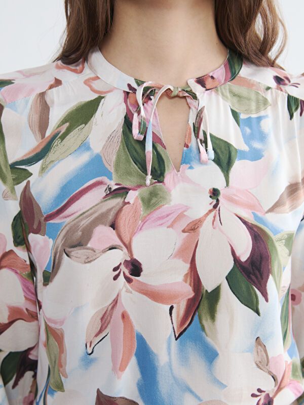Moudda LC Waikiki - Chemisier (blouse) imprimé manches longues en tissu - Tunisie 3