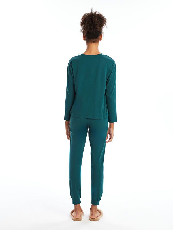 Moudda LC Waikiki - Pyjama en jersey à manches longues pour Femmes - Tunisie 4