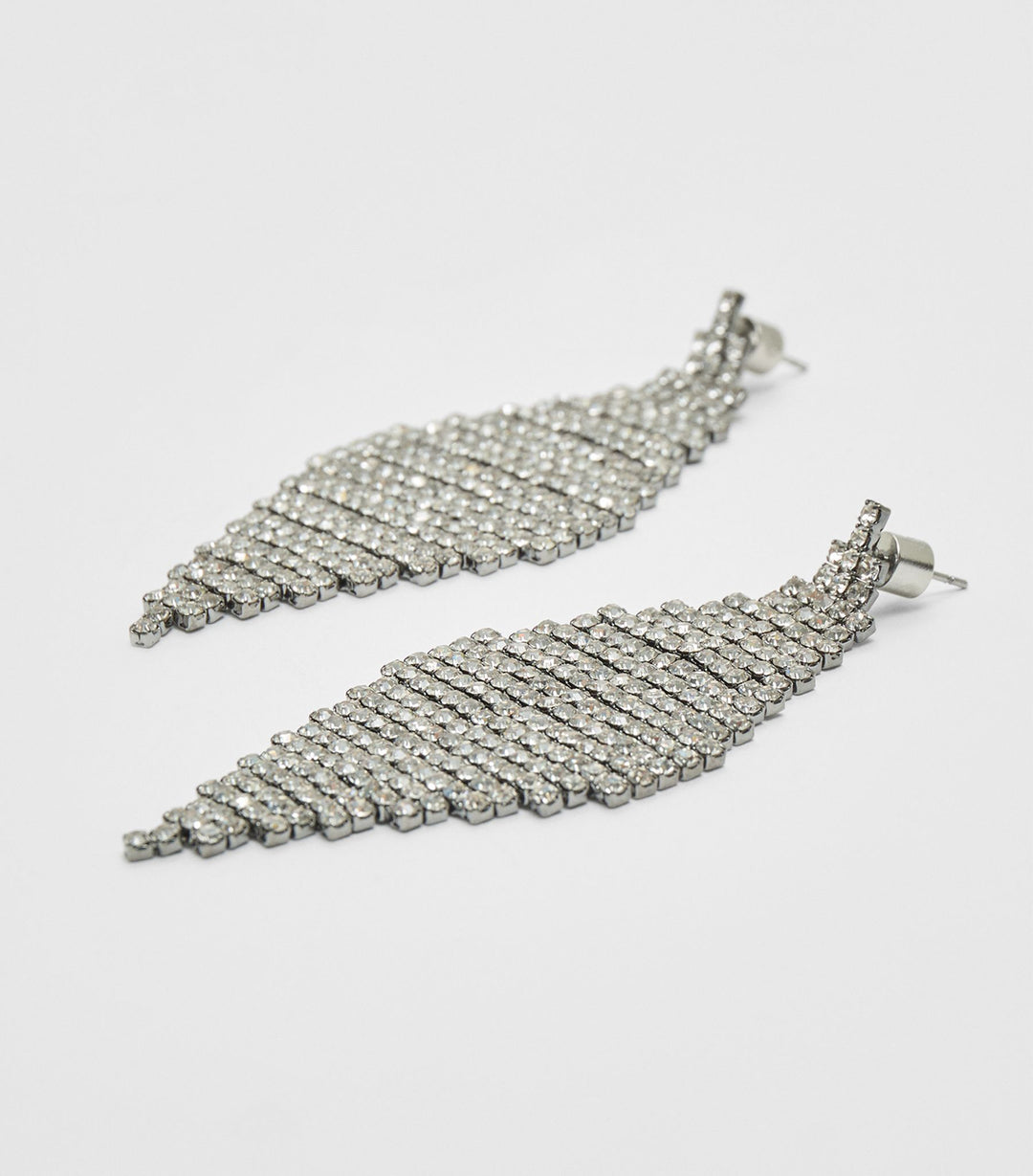 Moudda STRADIVARIUS - Boucles d'Oreilles Losange Strass - Tunisie 3