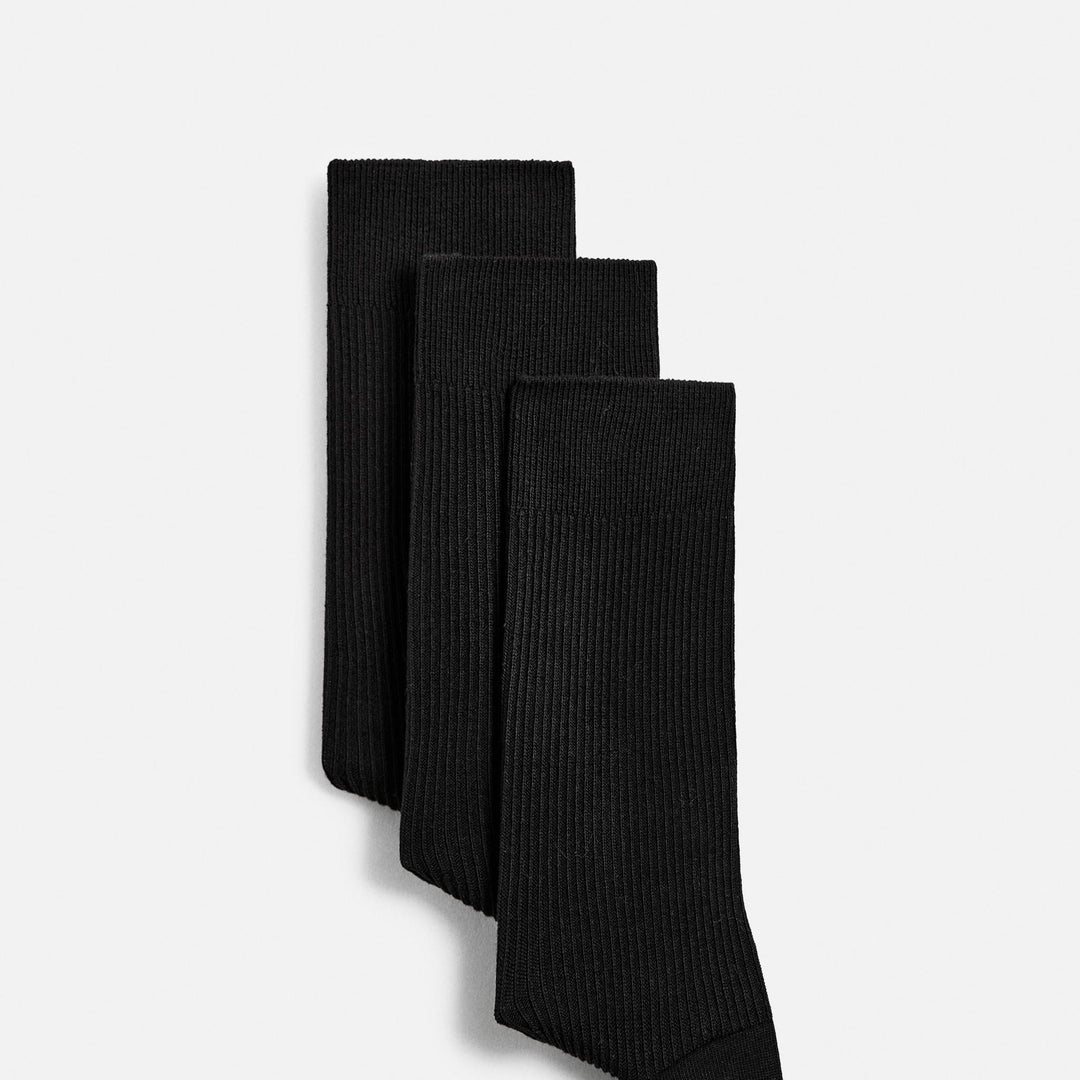 Moudda ZARA - Chaussettes Légères (Noir) Pack 3 - Tunisie 1