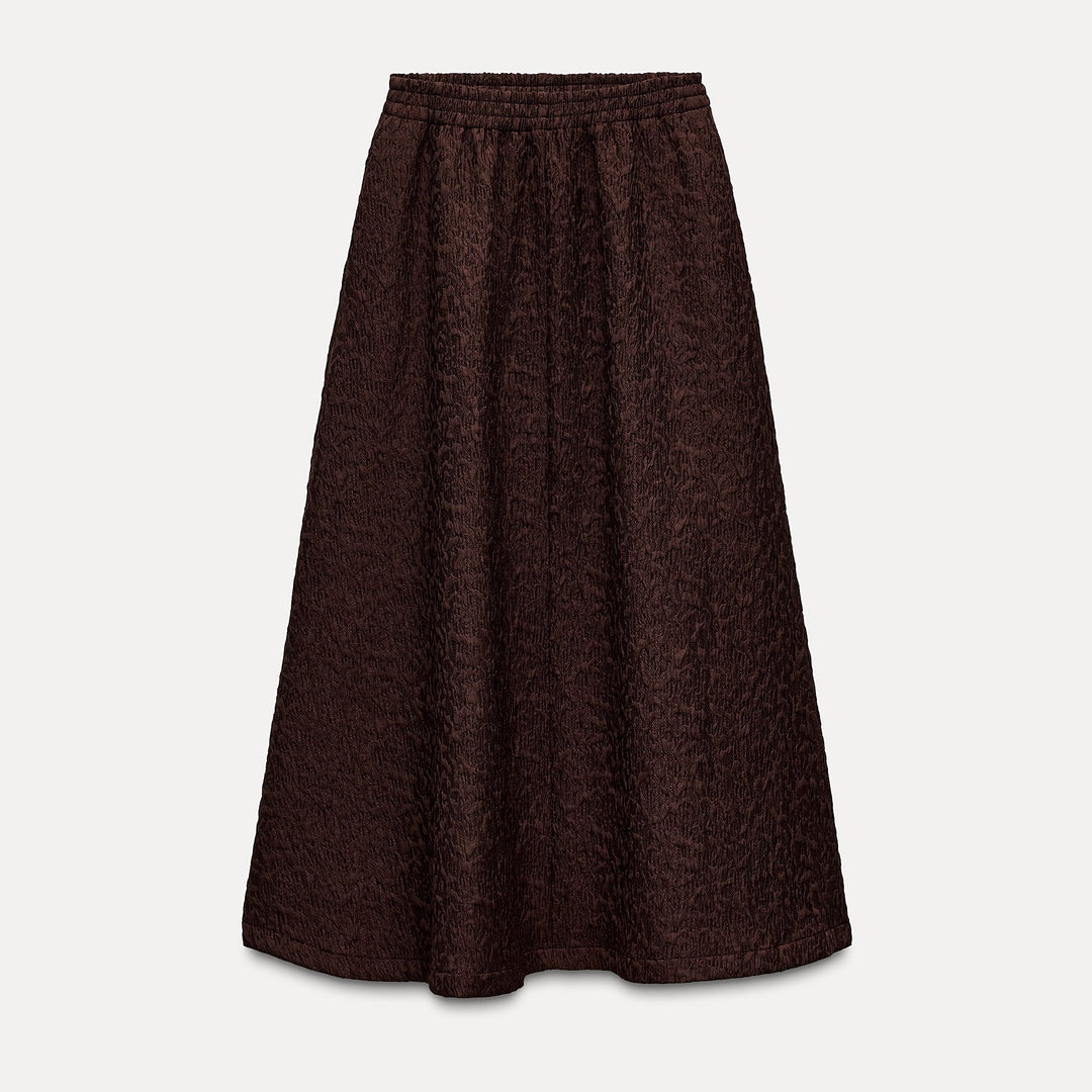 Moudda ZARA - Jupe mi-longue jacquard taille élastique - Tunisie 2