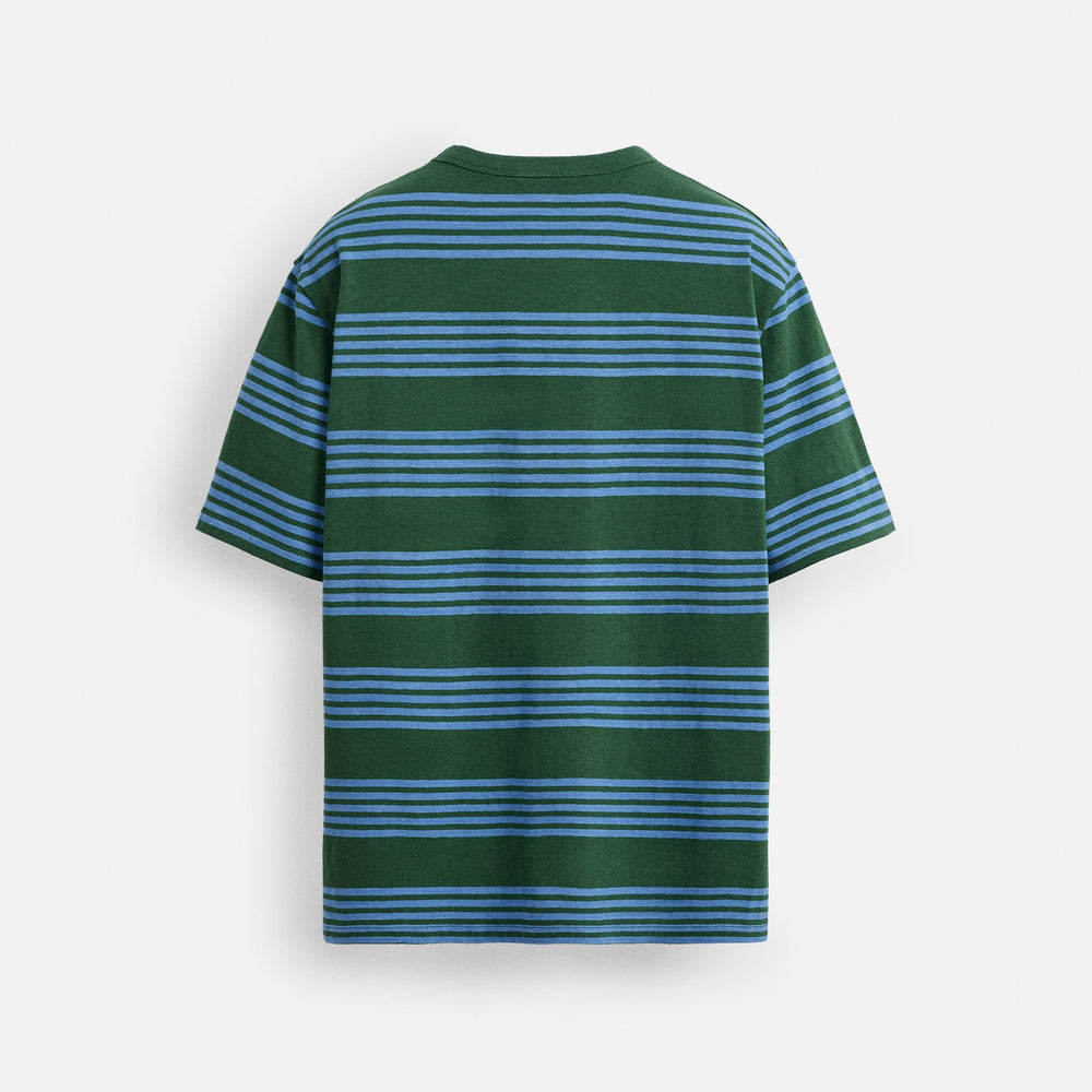 Moudda ZARA - T-Shirt - Rayures (Bleu & Vert) - Tunisie 2