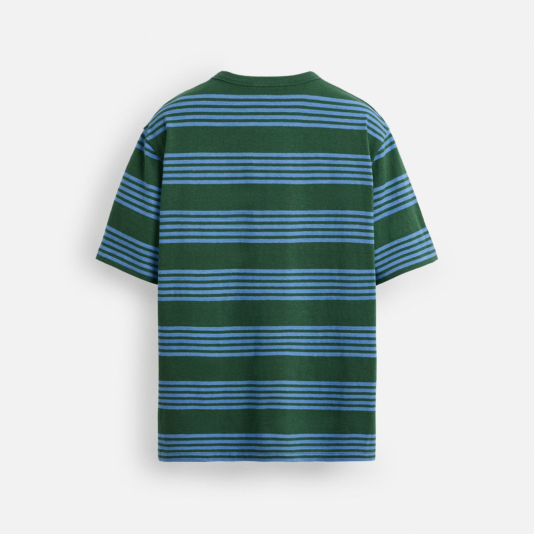 Moudda ZARA - T-Shirt - Rayures (Bleu & Vert) - Tunisie 2