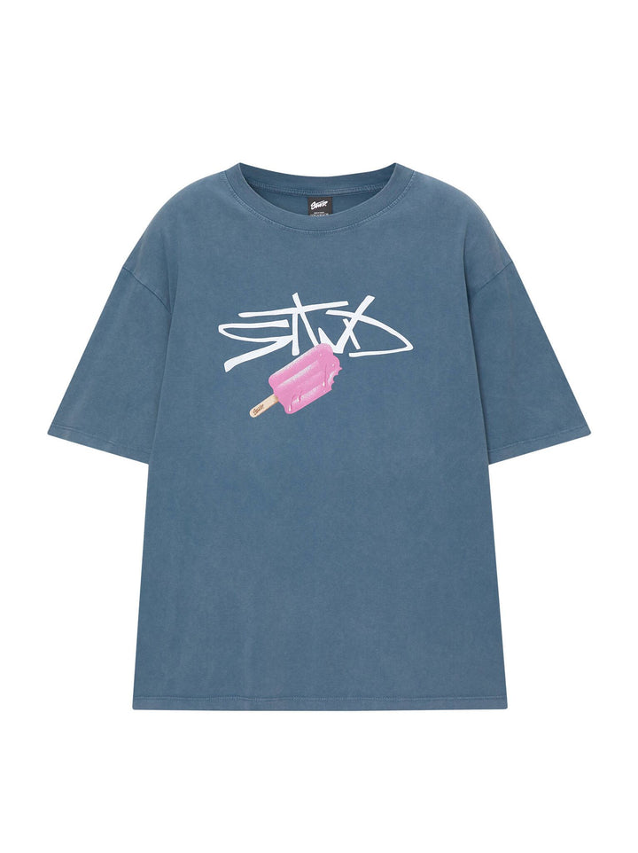 Moudda PULL & BEAR - T-Shirt Lavé Logo STWD Glace - Tunisie 1