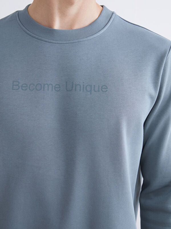 Moudda LC Waikiki - Sweat-shirt basique en jersey imprimé pour Hommes - Tunisie 3