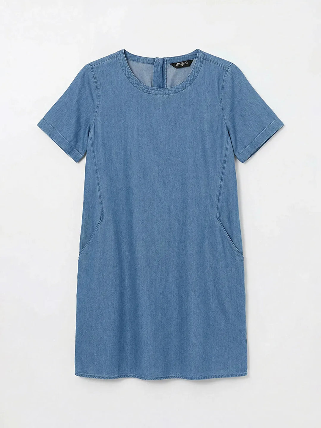 Moudda LC Waikiki - LCWAIKIKI Classic Crew Neck Mini Denim Dress - Tunisie 5