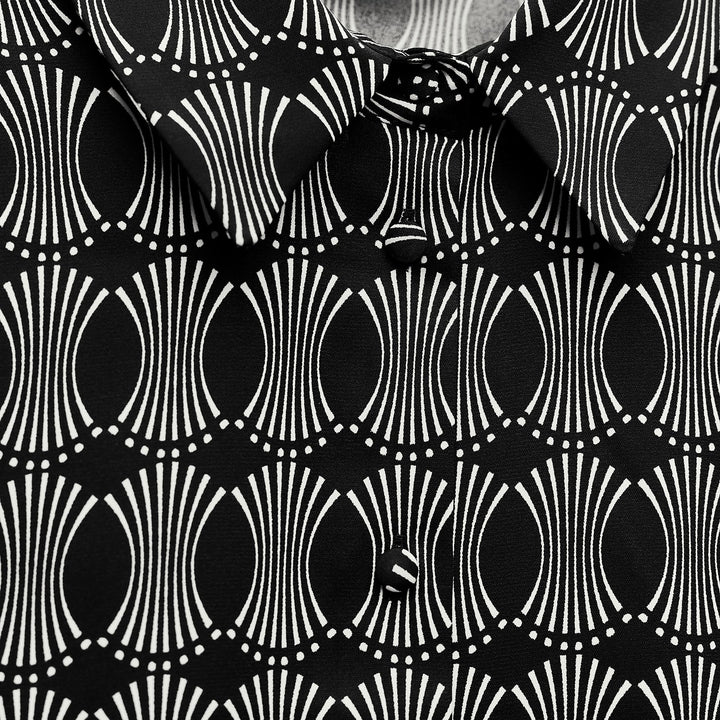 Moudda ZARA - Chemise en crêpe manches longues, imprimé géométrique - Tunisie 3