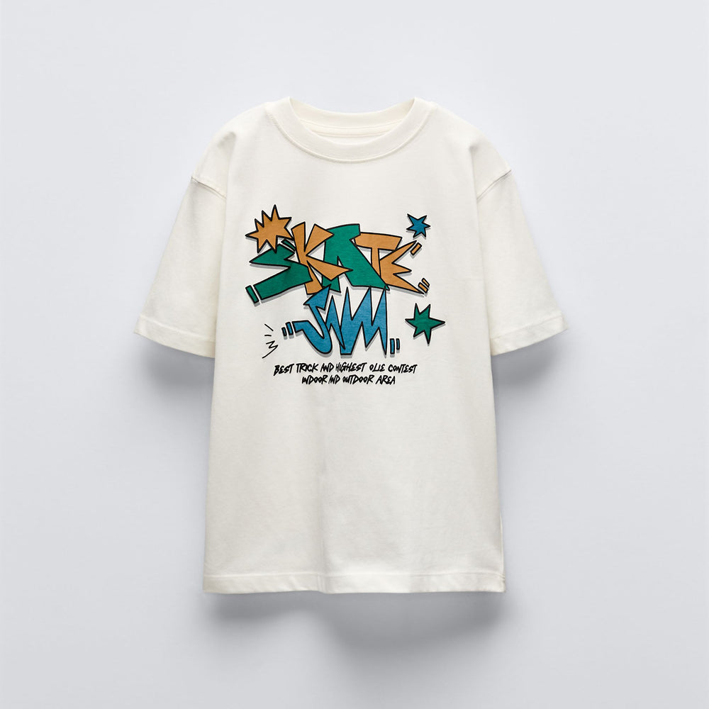 Moudda ZARA - T-shirt manches courtes imprimé skate - Tunisie 2