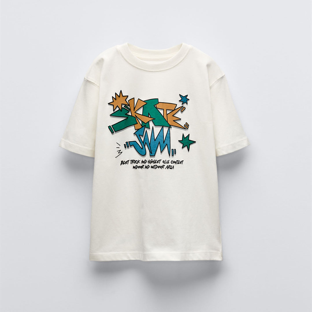 Moudda ZARA - T-shirt manches courtes imprimé skate - Tunisie 2
