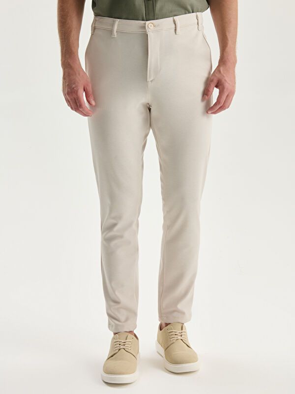 Moudda LC Waikiki - Pantalon chino tissé moyen Homme Mélange beige - Tunisie 2