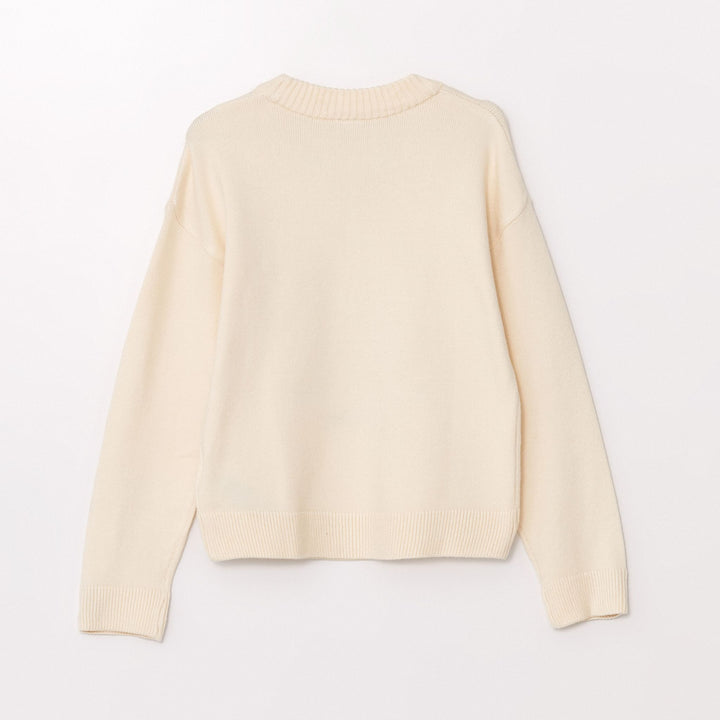 Moudda LC Waikiki - Pull en tricot Fille Beige pâle - Tunisie 3