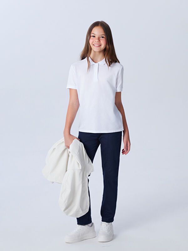 Moudda LC Waikiki - Body jersey manches courtes Fille Buxe blanc - Tunisie 1