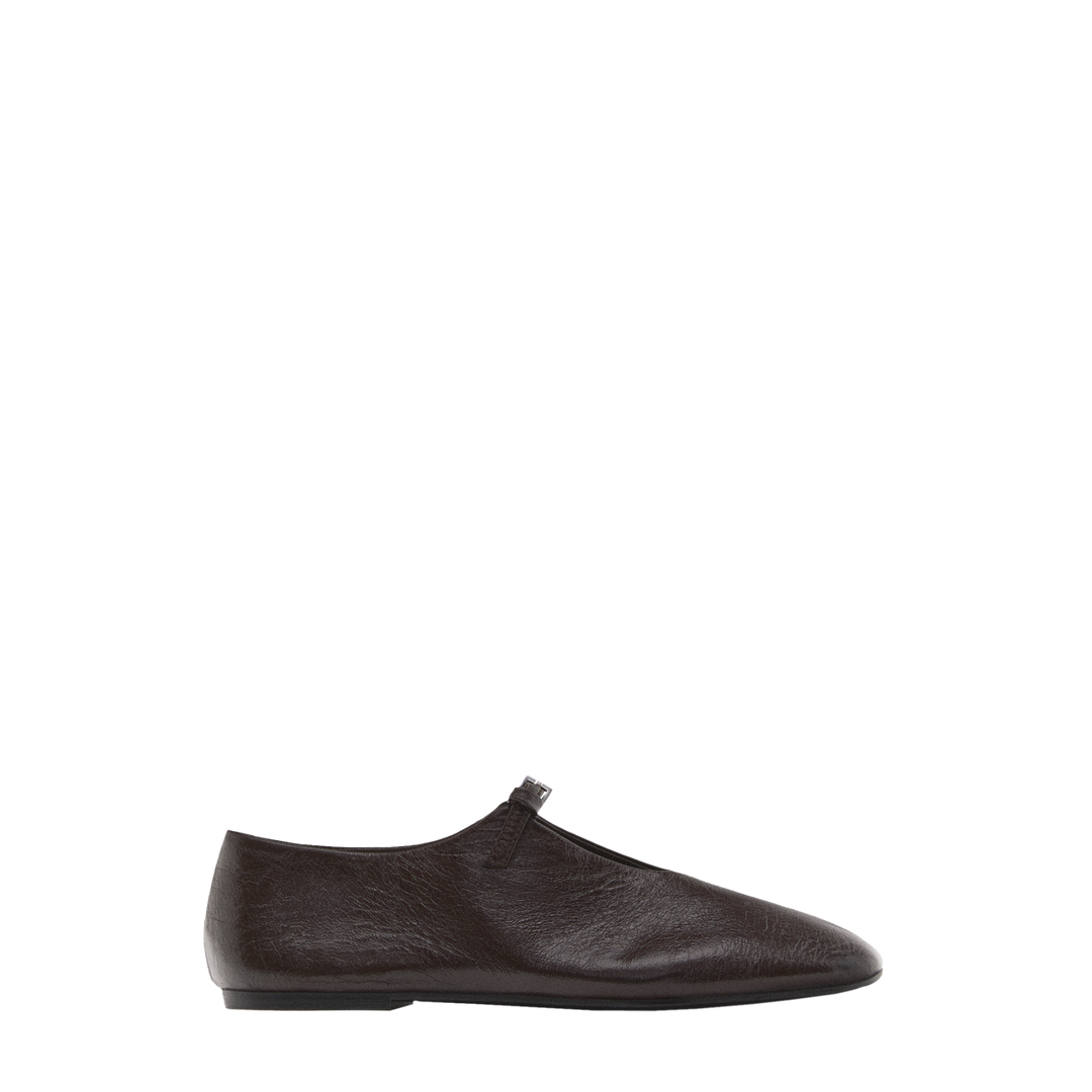 Moudda Massimo Dutti - Ballerines boucle cuir craquelé - Tunisie 1