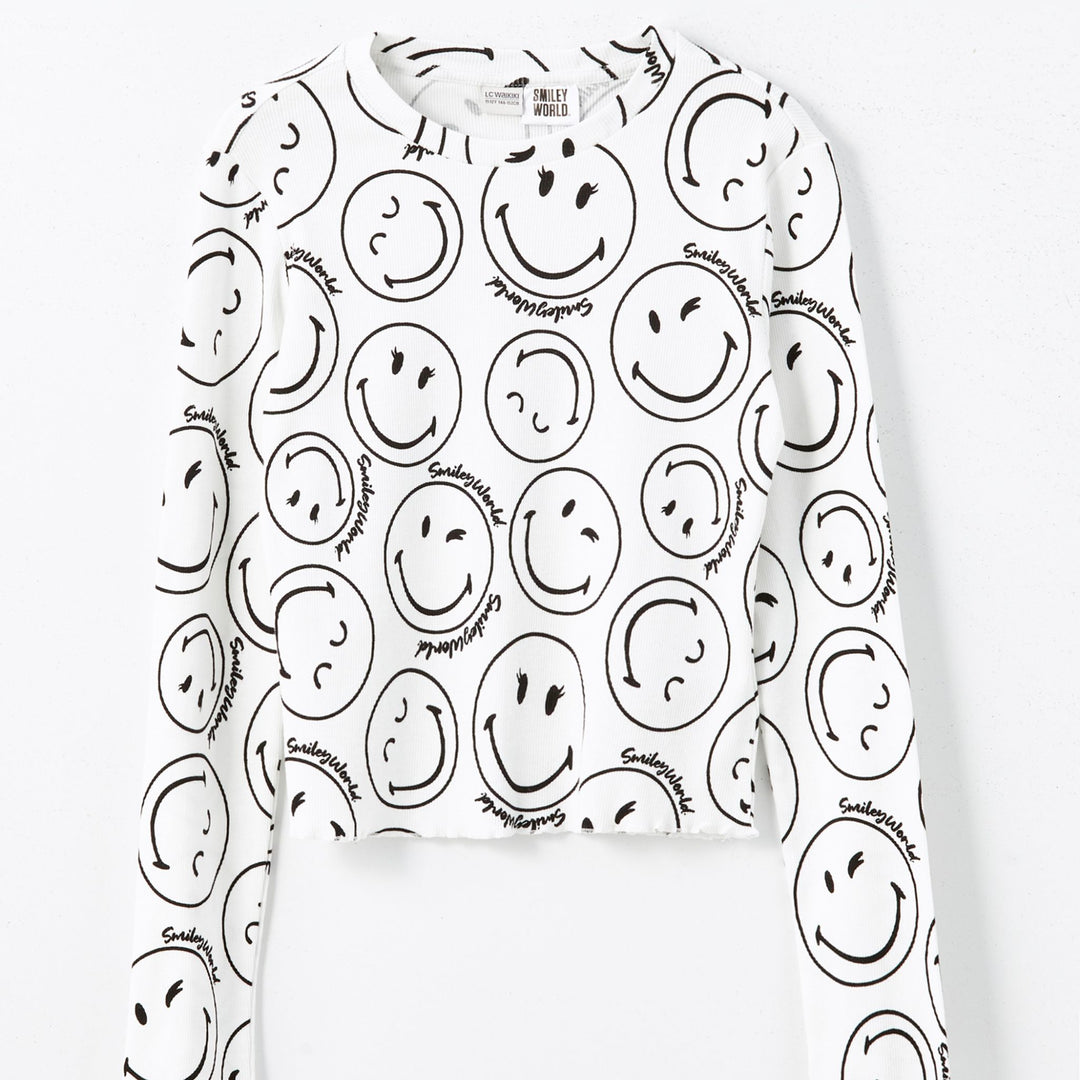 Moudda LC Waikiki - Body jersey manches longues licence Fille Imprimé écru - Tunisie 1