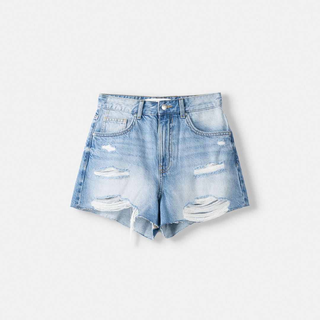 Moudda BERSHKA - Short en Jean Déchiré - Tunisie 1