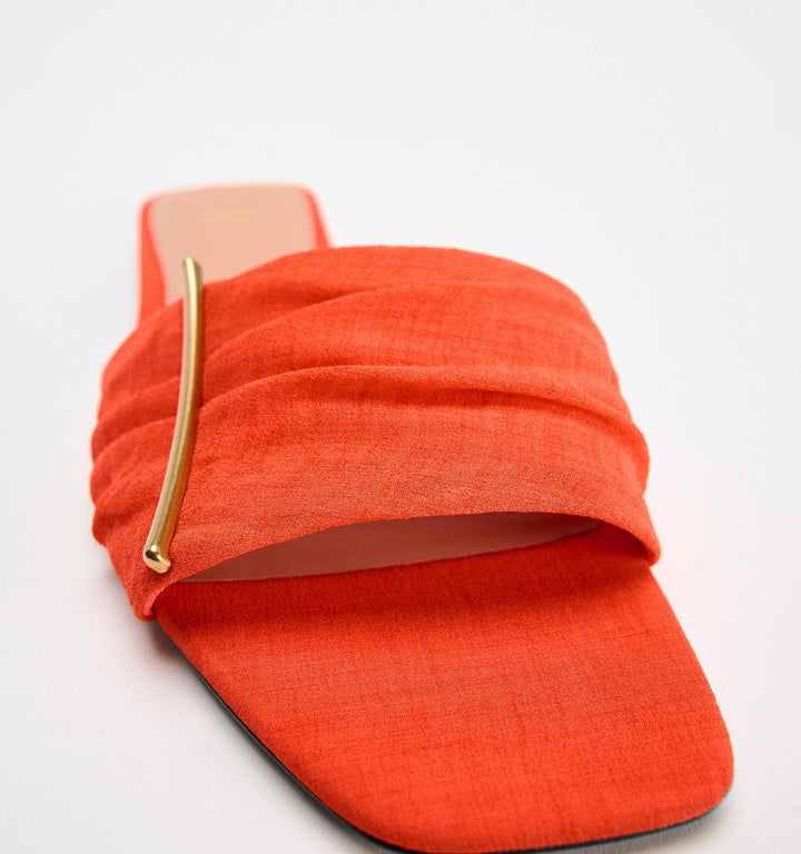 Moudda ZARA - Chaussure plate tissu pièce métallique - Tunisie 3