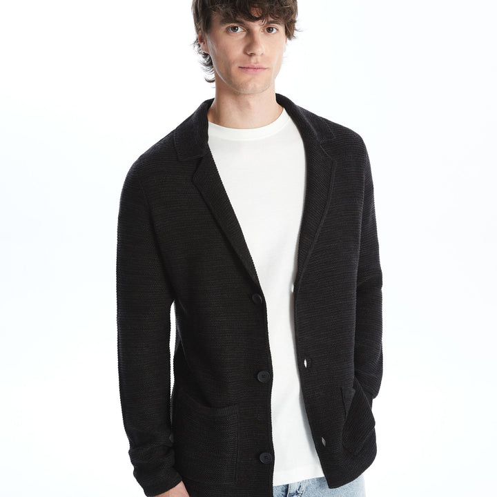Moudda LC Waikiki - Cardigan en tricot Homme Noir - Tunisie 1