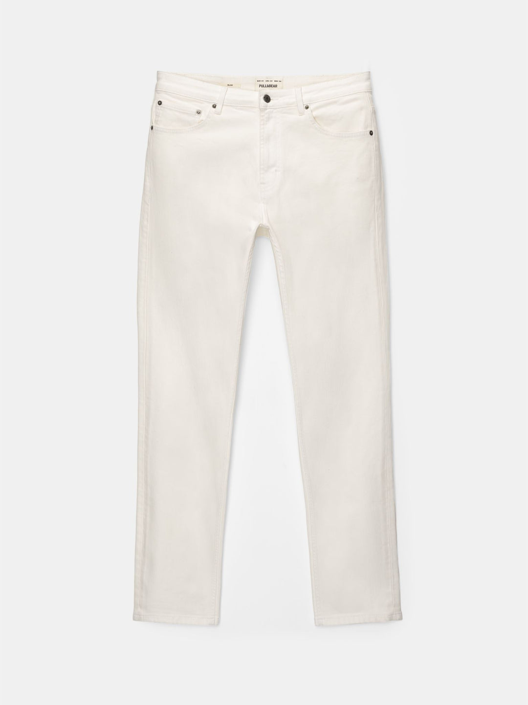 Moudda PULL & BEAR - Pantalon Denim Slim Confort Écru - Tunisie 2