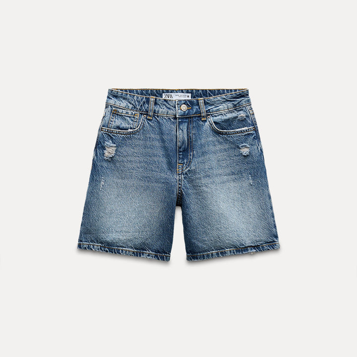 Moudda ZARA - Bermuda Taille Moyenne Délavé - Tunisie 1