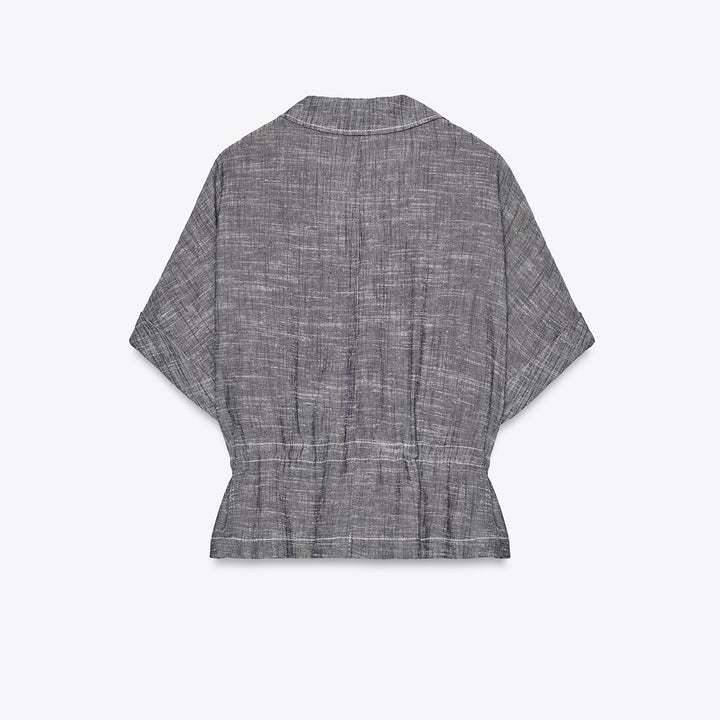 Moudda ZARA - Chemise Saharienne - Lin Indigo - Tunisie 2
