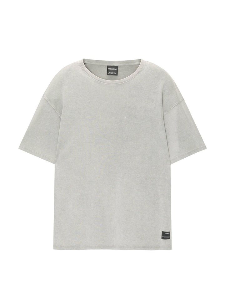Moudda PULL & BEAR - T-Shirt Demi-Manches Interlock Lavé - Tunisie 6