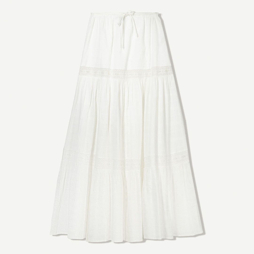 Moudda BERSHKA - Jupe Midi Dobby Coton - Entredos & Ceinture Nœud - Tunisie 1