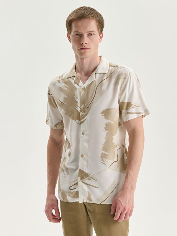Moudda LC Waikiki - Chemise imprimée manches courtes en tissu tissé pour Homme - Tunisie 1