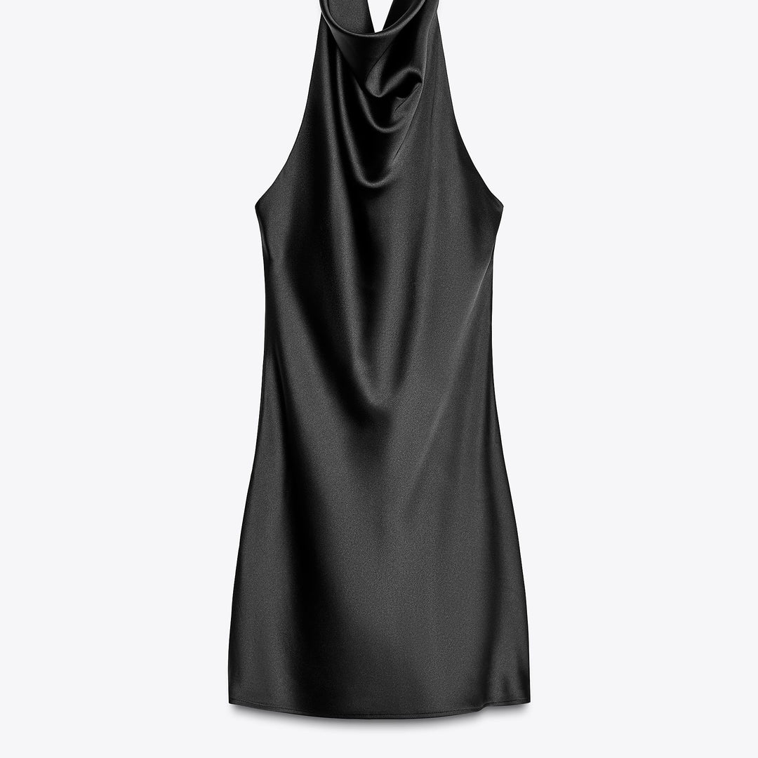 Moudda ZARA - Robe Courte Satin - Col Dégagé - Tunisie 1