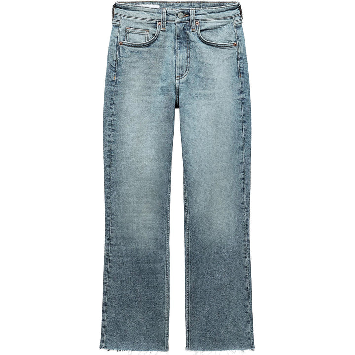 Moudda ZARA - Pantalon évasé court 5 poches taille haute ourlet brut - Tunisie 3