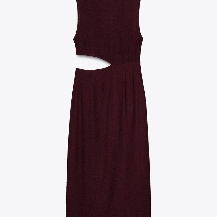 Moudda ZARA - Robe Midi Viscose - Découpe Taille & Détail - Tunisie 2