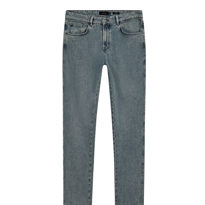 Moudda Massimo Dutti - Pantalon jean gris clair coupe fuselée - Tunisie 2