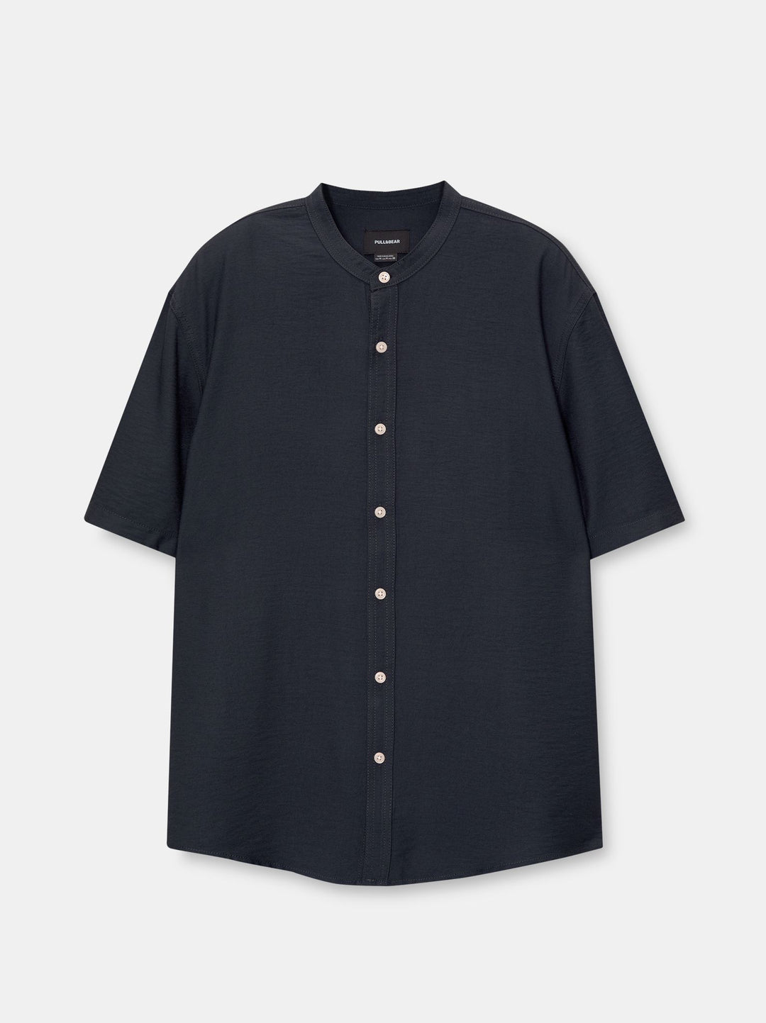 Moudda PULL & BEAR - Chemise Basique Demi-Manches Col Mao - Tunisie 4