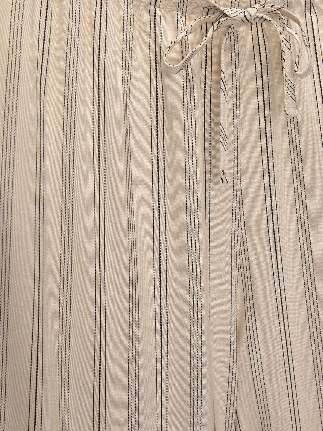 Moudda PULL & BEAR - Pantalon Jambe Large Rayures Écru - Tunisie 4