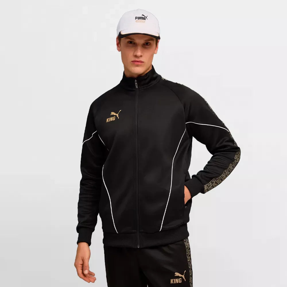 Moudda Puma - Haut survêtement PUMA KING Anthem Jacket,PUMA Black-PUMA Gold pour hommes - Tunisie 4