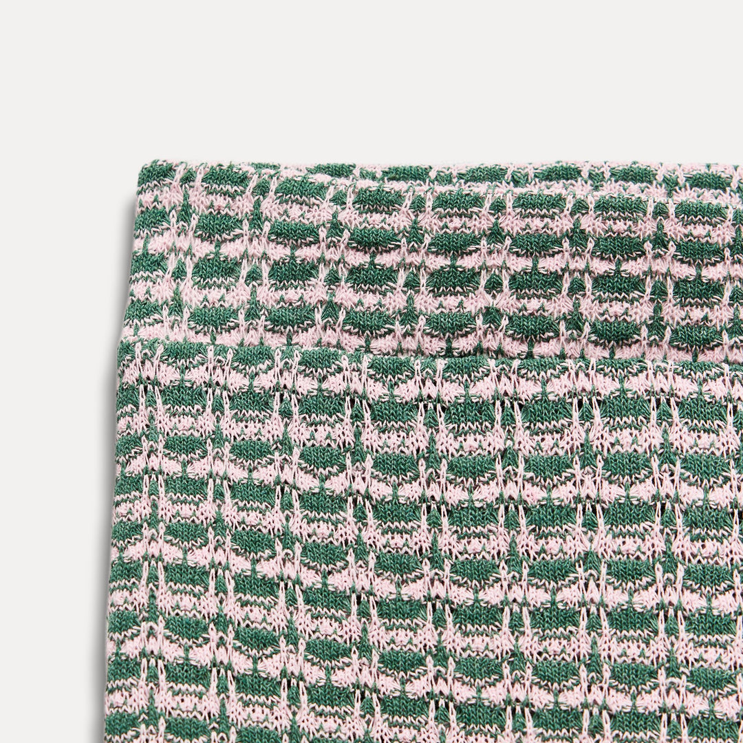 Moudda ZARA - Vert – pantalon 7/8 jacquard structuré - Tunisie 3