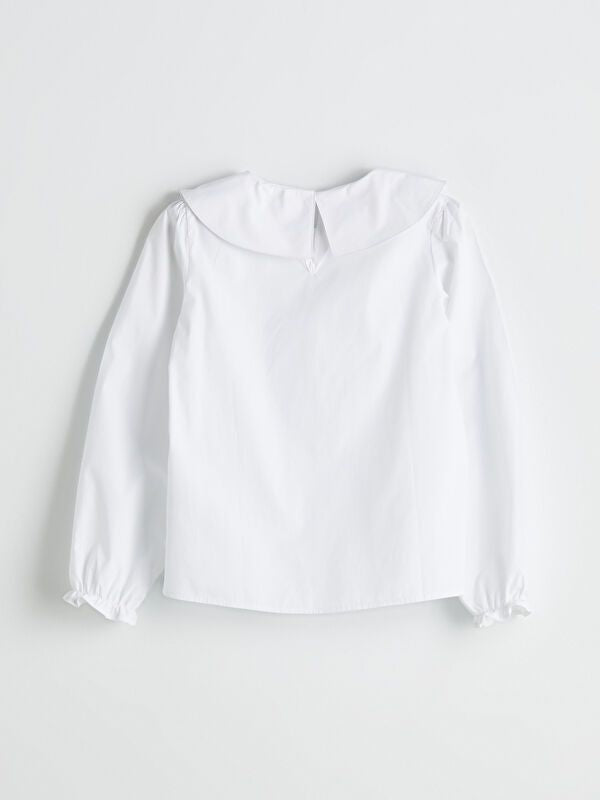 Moudda LC Waikiki - Blouse tissée manches longues Fille Buxe blanc - Tunisie 3