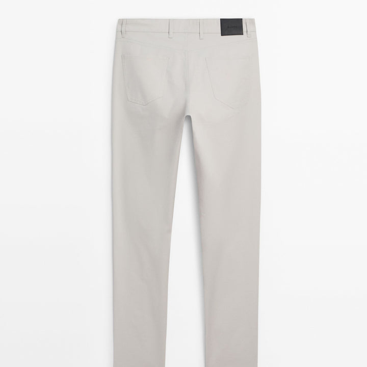 Moudda Massimo Dutti - Pantalon jean micro-structure coupe slim - Tunisie 4