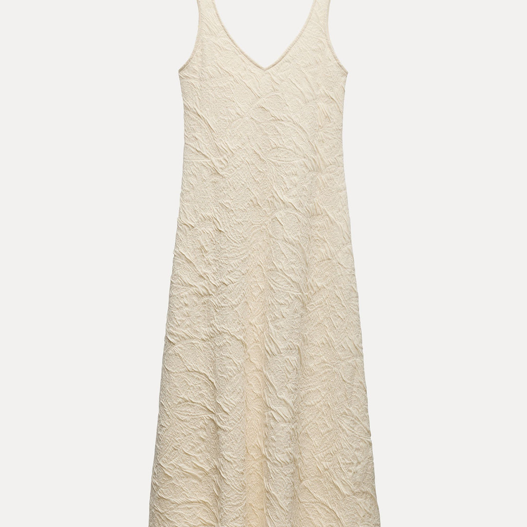 Moudda ZARA - Robe jacquard fluide, encolure ronde - Tunisie 1